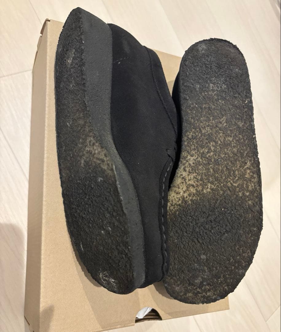 ●美品● CLARKS/クラークス　Wallabee/ワラビー　スエード　黒