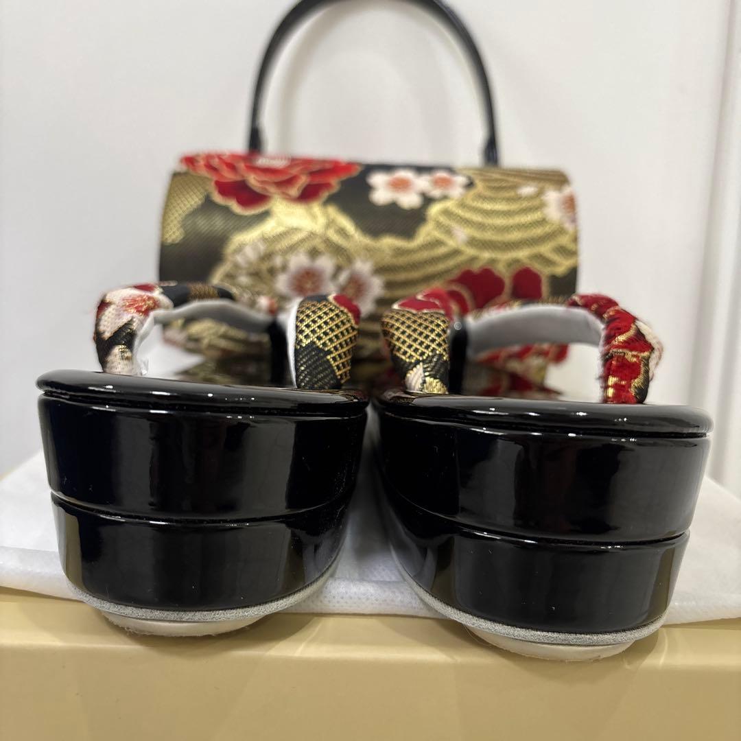 和装用バッグと下駄のセット