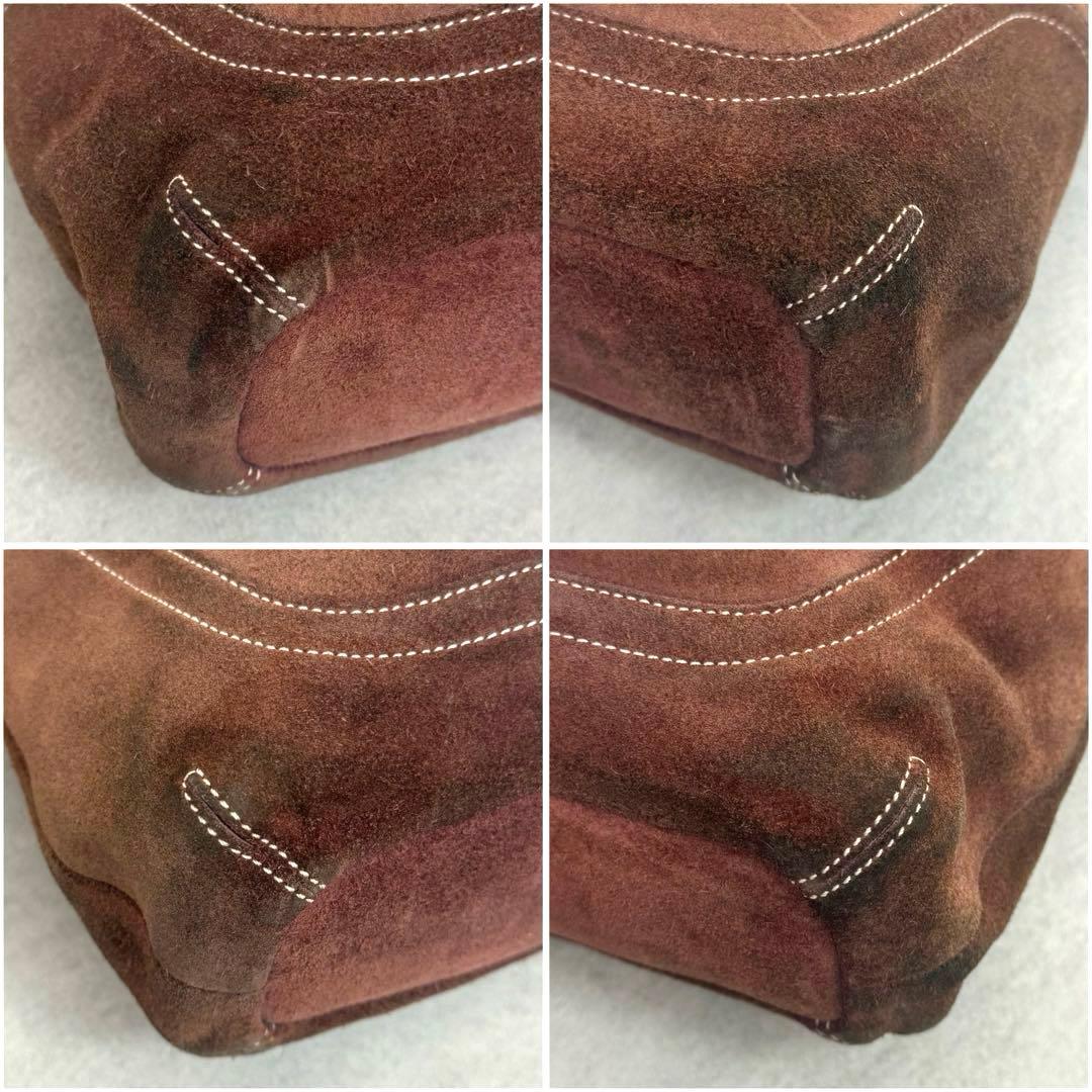 バッグ Vintage Coach Hampton Suede Hobo Bag