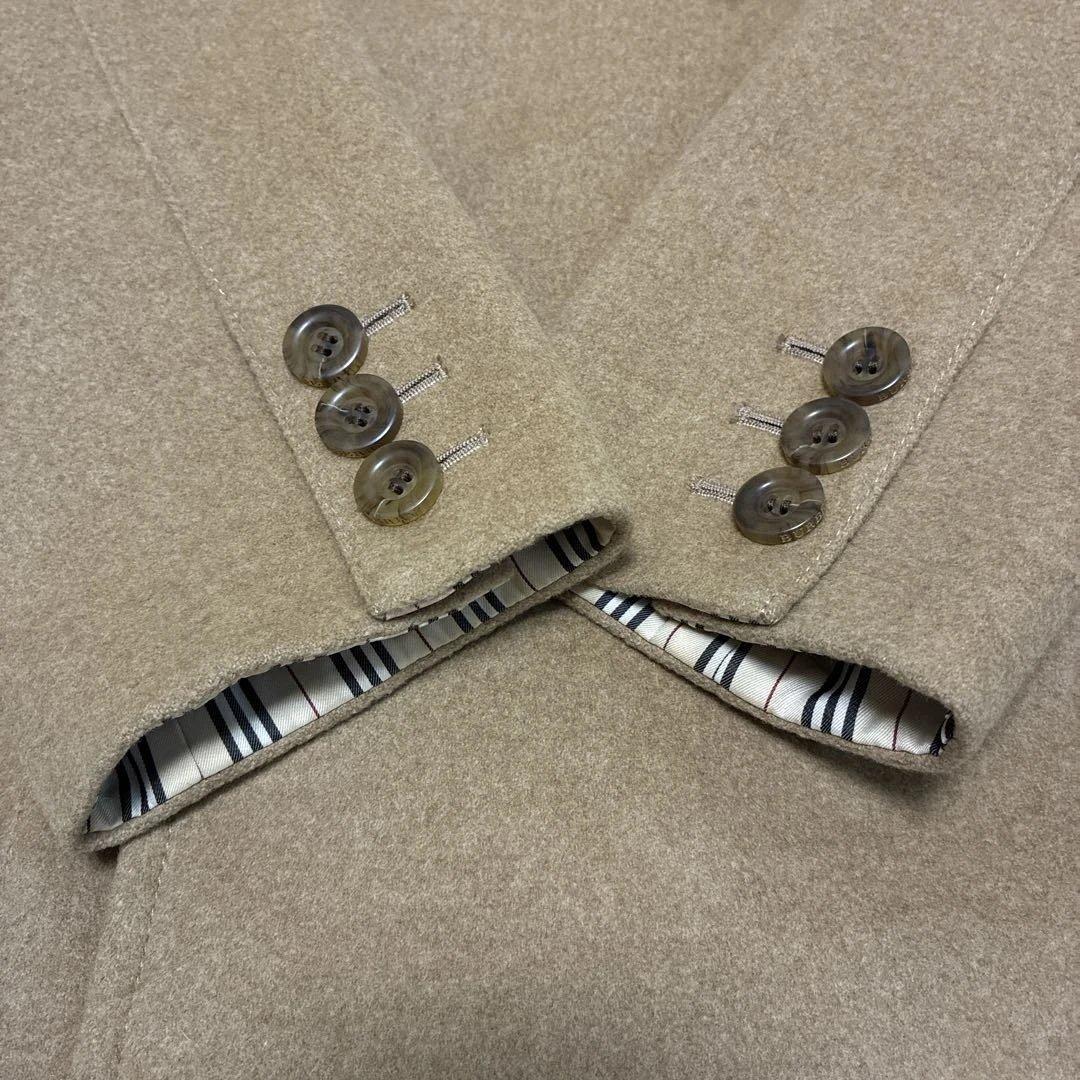 【美品】バーバリー　ロンドン　羊毛カシミアピーコート