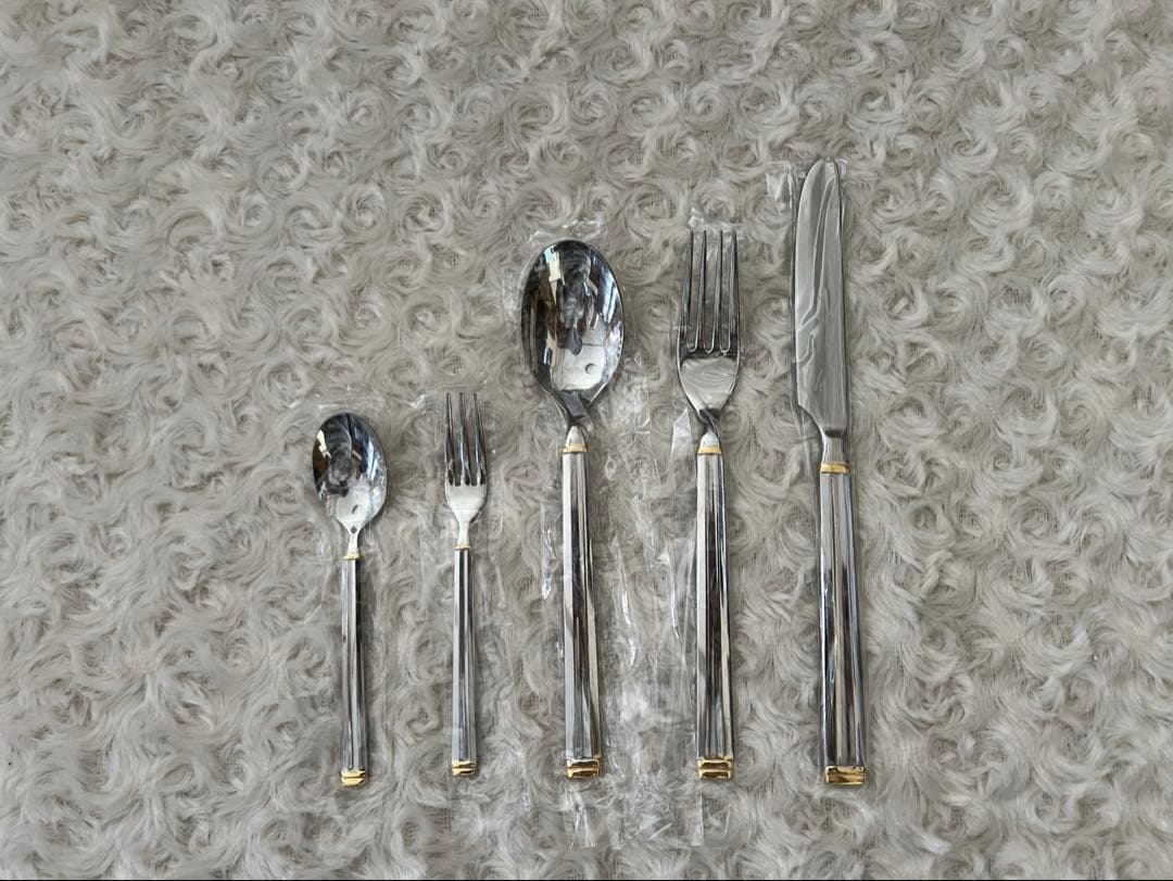 マーシャン　カトラリーセット　スカンジナビア　ディナーセット〈25本セット〉金彩