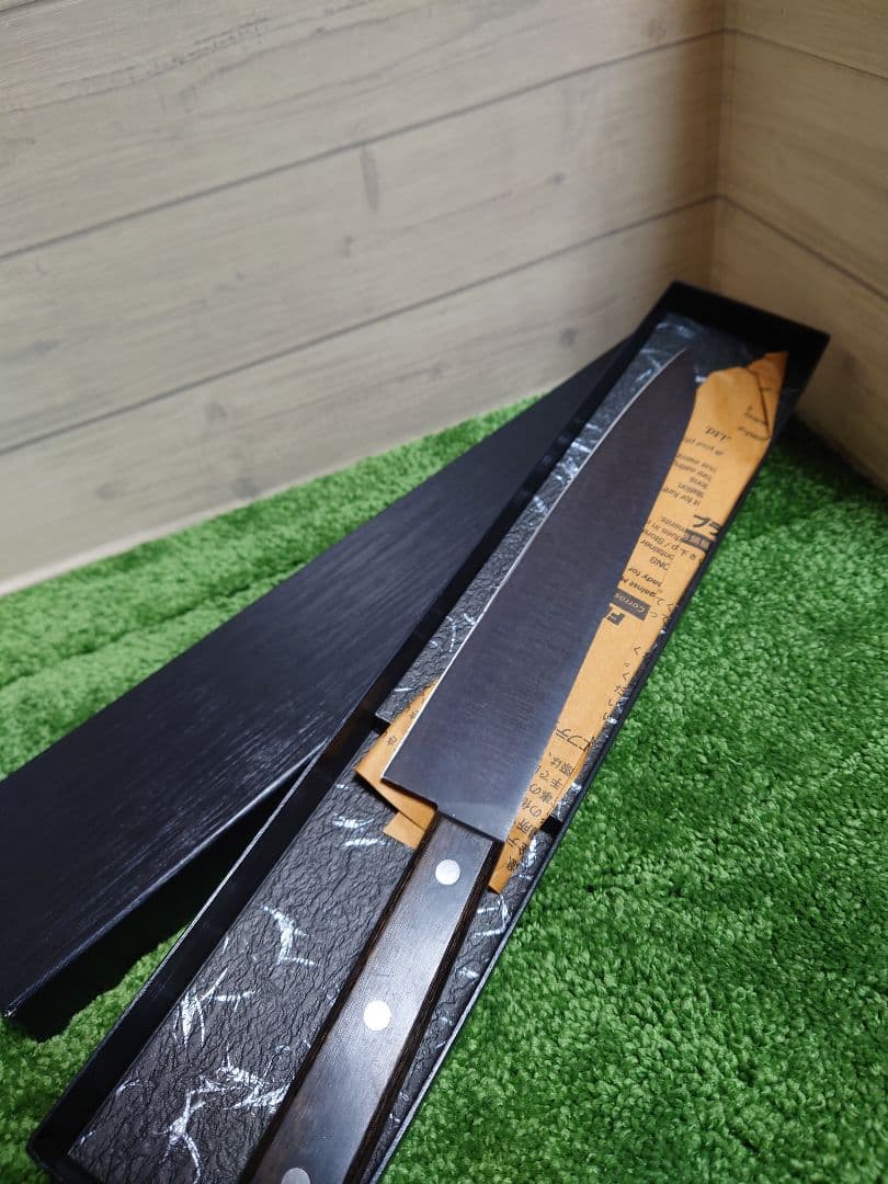 福田光男作 黒酸化 牛刀 240mm 未使用品