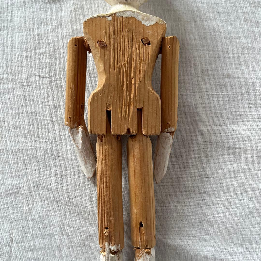 アンティーク　ペグドール　ウッデンドール