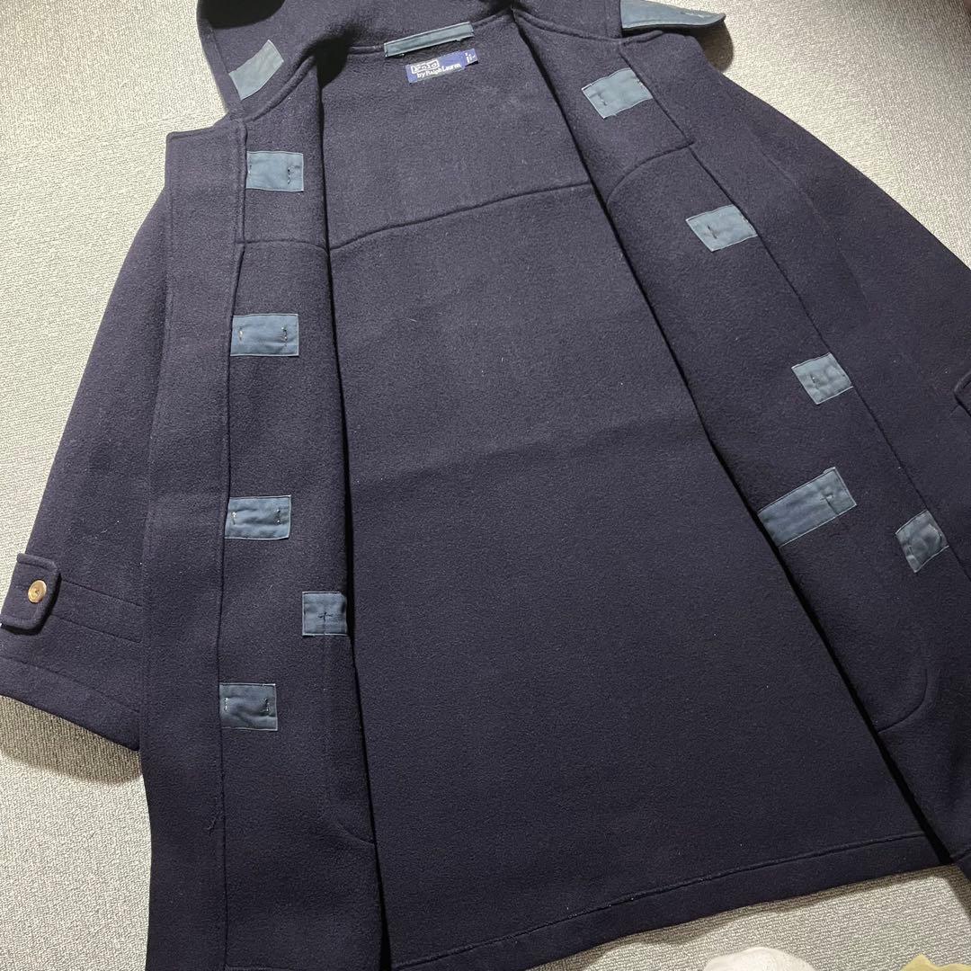 90s USA製 ヴィンテージ ラルフローレン ダッフル ウール コート 古着