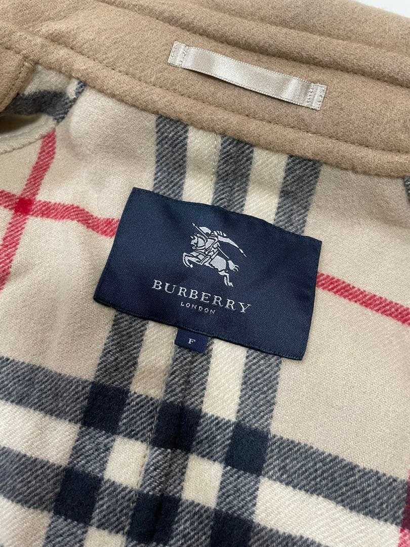 バーバリーロンドン ポンチョ ダッフル コート FREE メガチェック