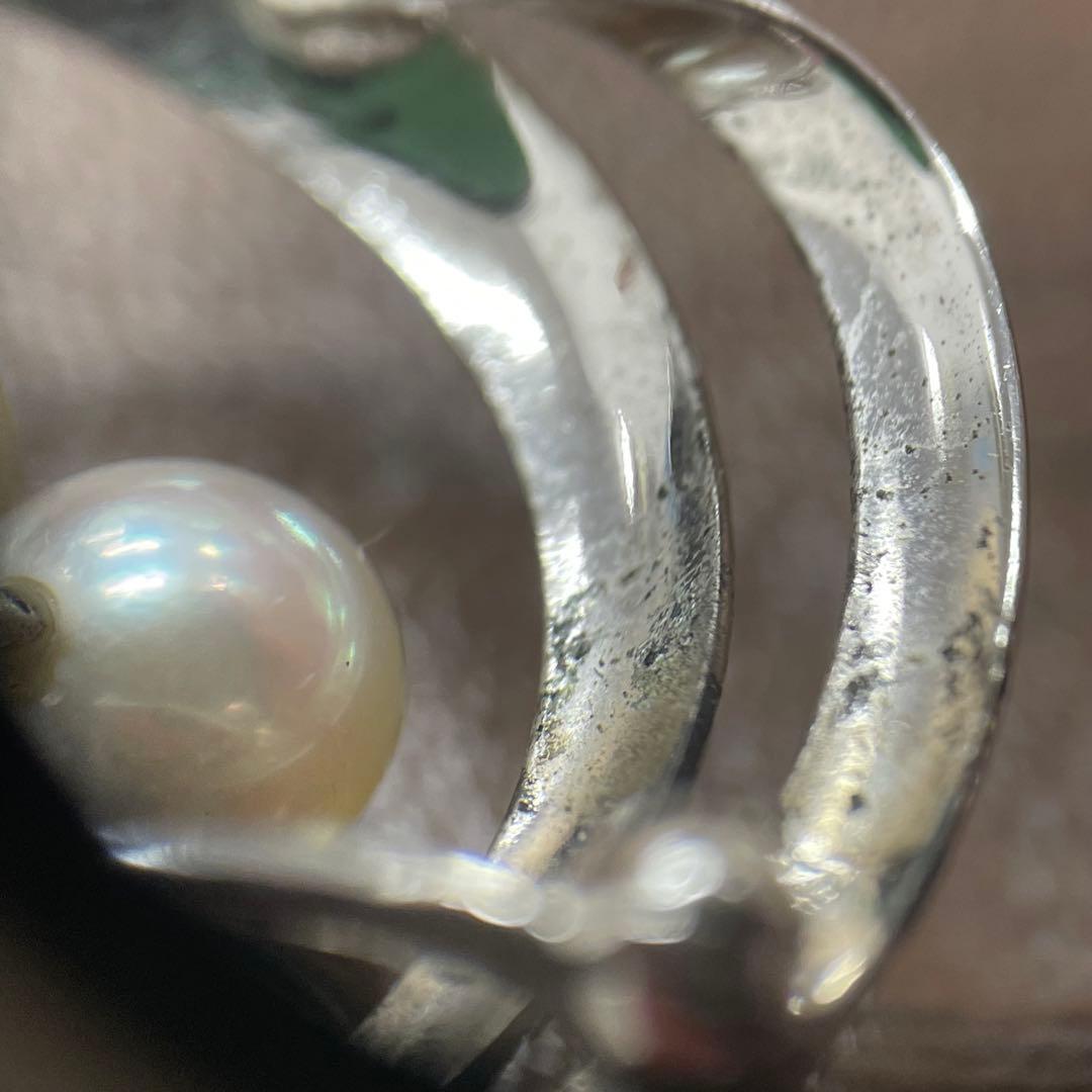 ミキモト MIKIMOTO パールブローチ SILVER