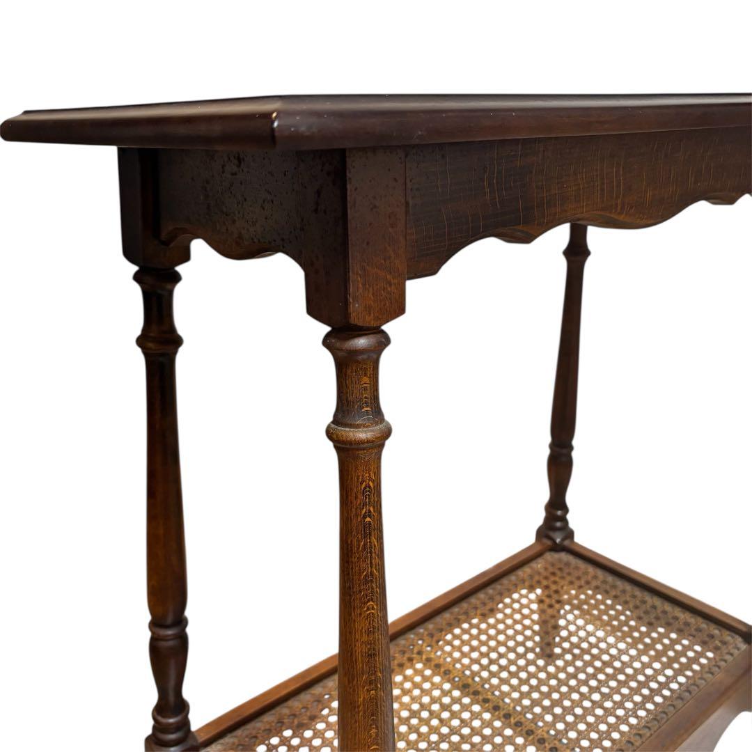 希少❣️カリモク 家具 コロニアル テーブル サイドテーブル 花台 アンティーク