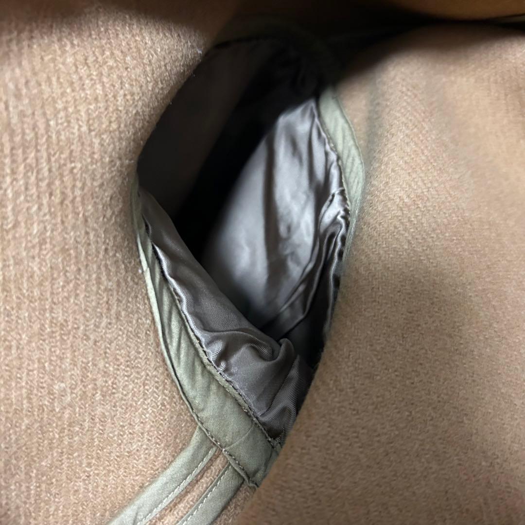 美品　AURALEE ヘビーメルトンコート　ユニセックス　フード　キャメル　1