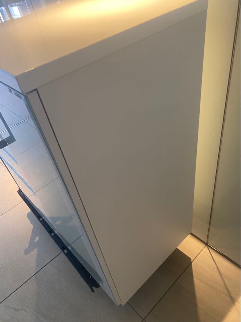 ニトリ　SP201 木製レンジボード　ホワイト　幅88 高さ101 食器棚