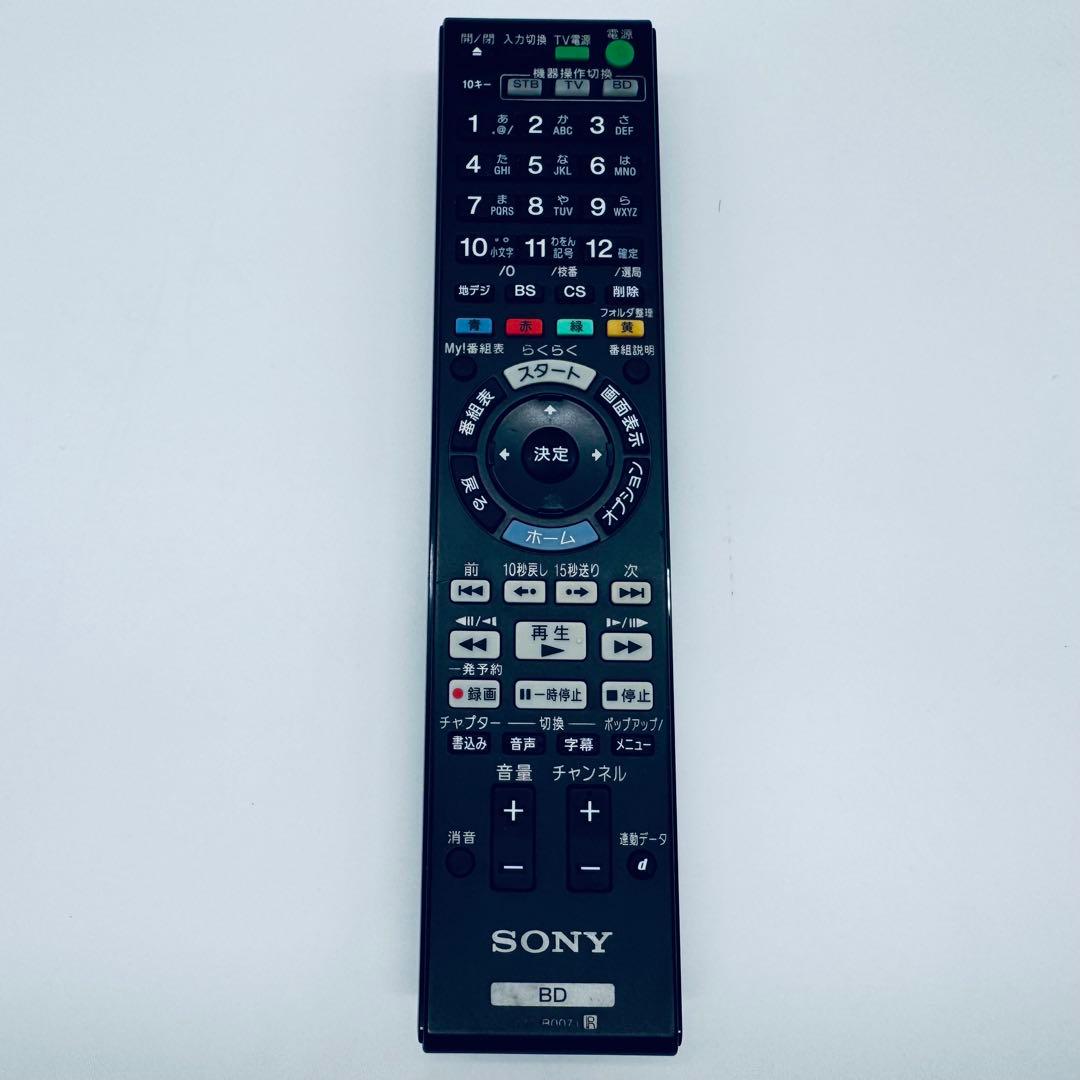 16 SONY ブルーレイレコーダー BDZ-AT970T 純正リモコン