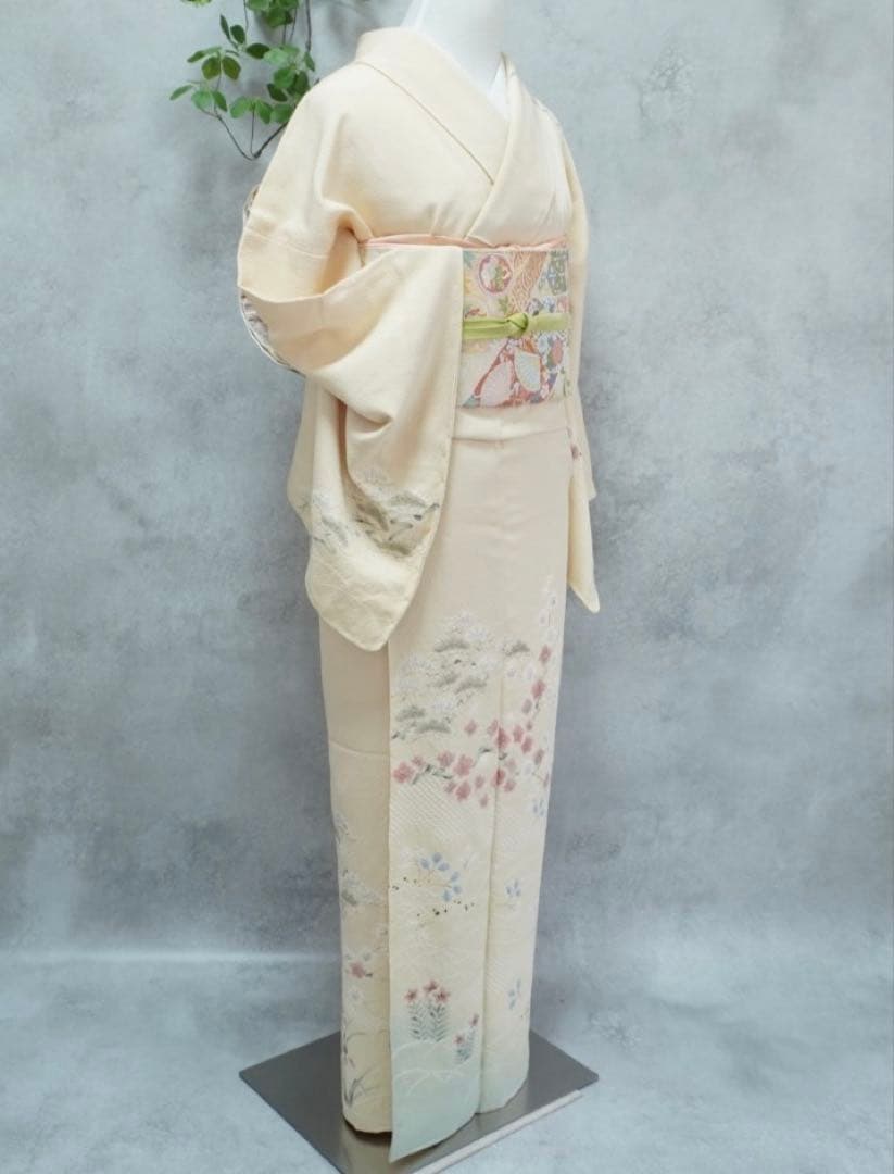 るんじゅ⭐︎訪問着フルセット　滝泰　正絹263 お宮参り