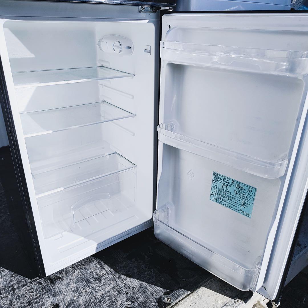 46運搬取付無料！純正ハイアールブラック冷蔵庫＋ニトリホワイト洗濯機完動品超美品