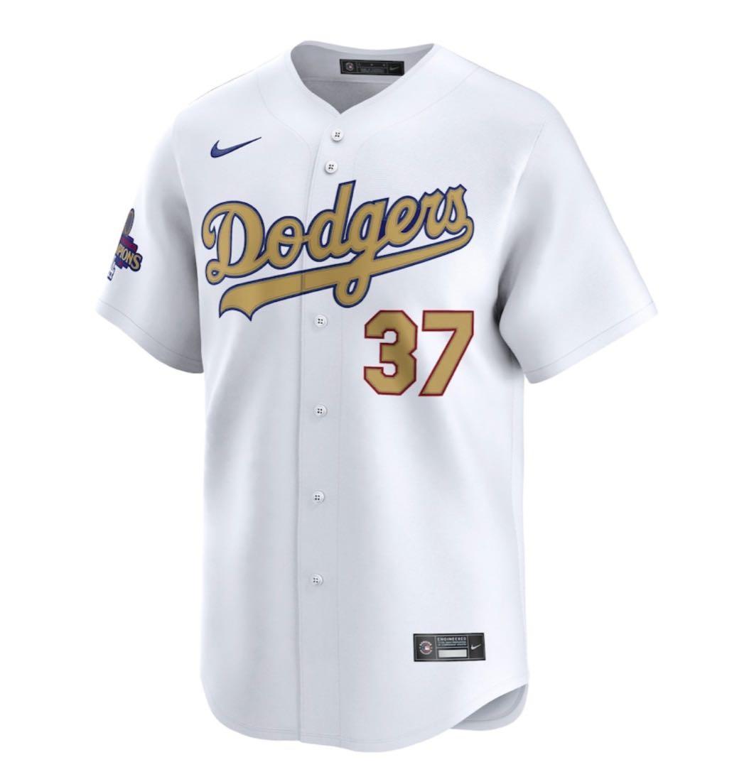 レア ドジャース テオスカーヘルナンデス ゴールドユニフォーム サイズS 正規品