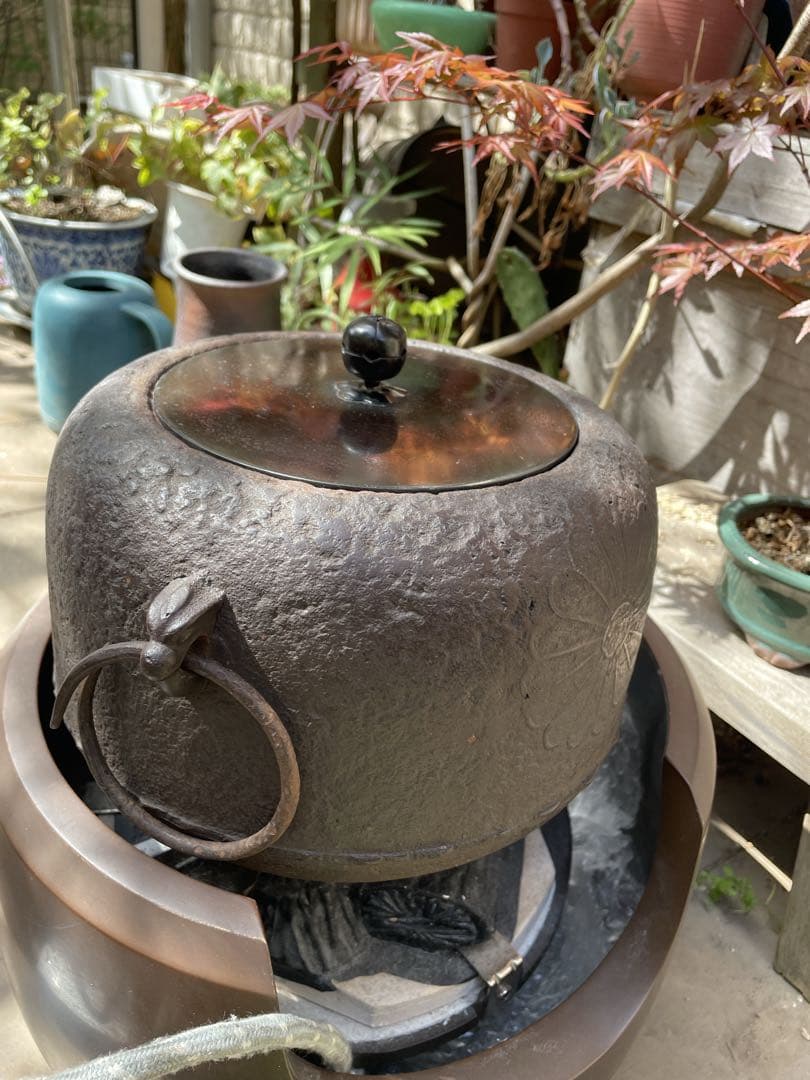 茶道　茶釜　電炉　一式セット