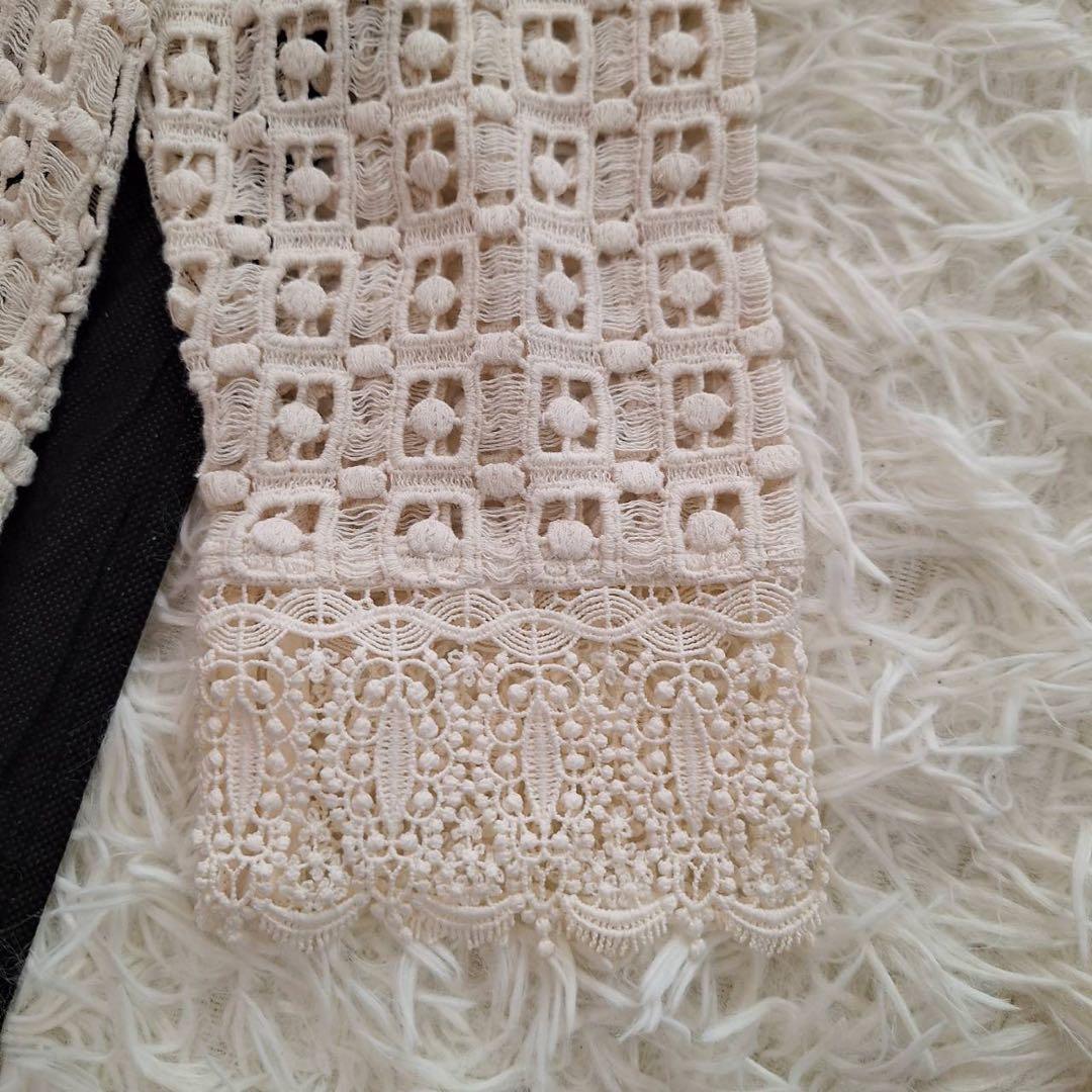 新品タグ付✨ヌキテパ×トゥモローランド クロシェフリルカラー ブラウス