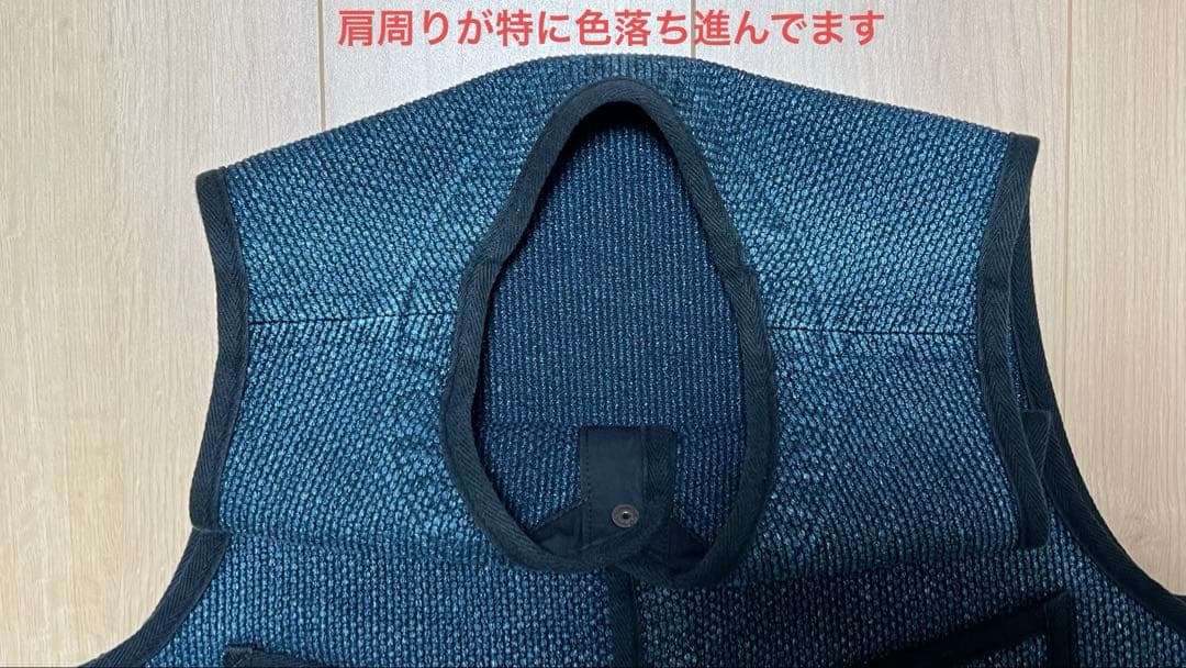 ブレイブリー別注刺し子ベスト（BROWN'S BEACH JACKETタイプ）