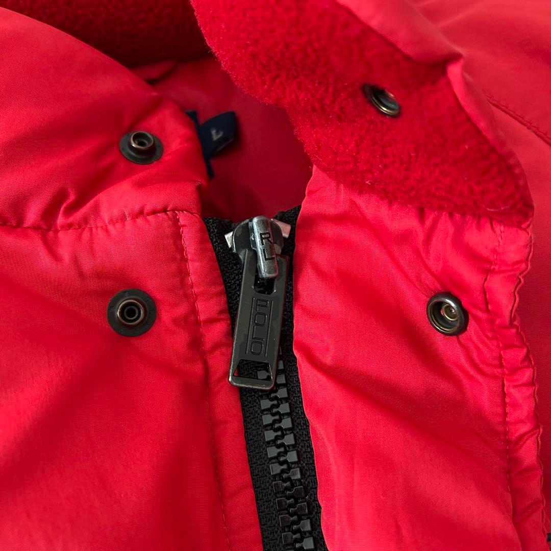 h*k様 90s polo sport ポロスポーツ　赤　レッド　ダウンジャケッ