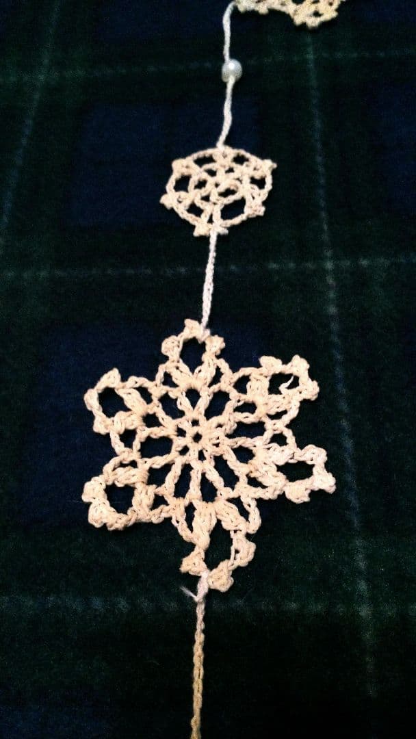 未使用☆レース編みオーナメントモビール