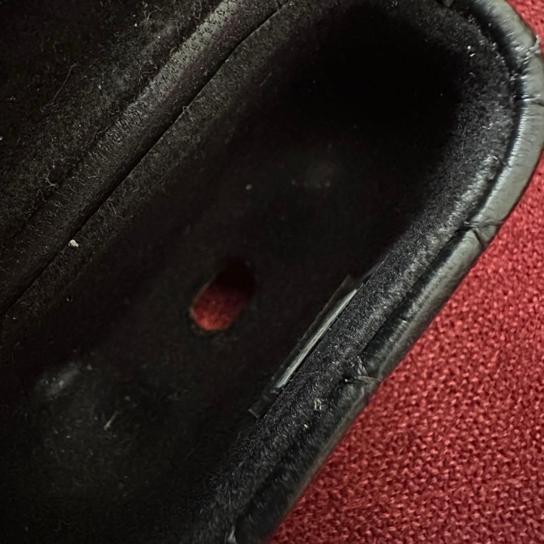 シャネル　AirPods ケース　ココマーク　マトラッセ　ギャランティカード　黒