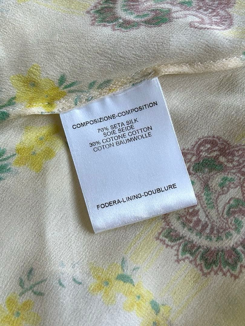 ☆極美品☆アレキサンダーマックイーン☆美しい花柄キャミソール シルク 40