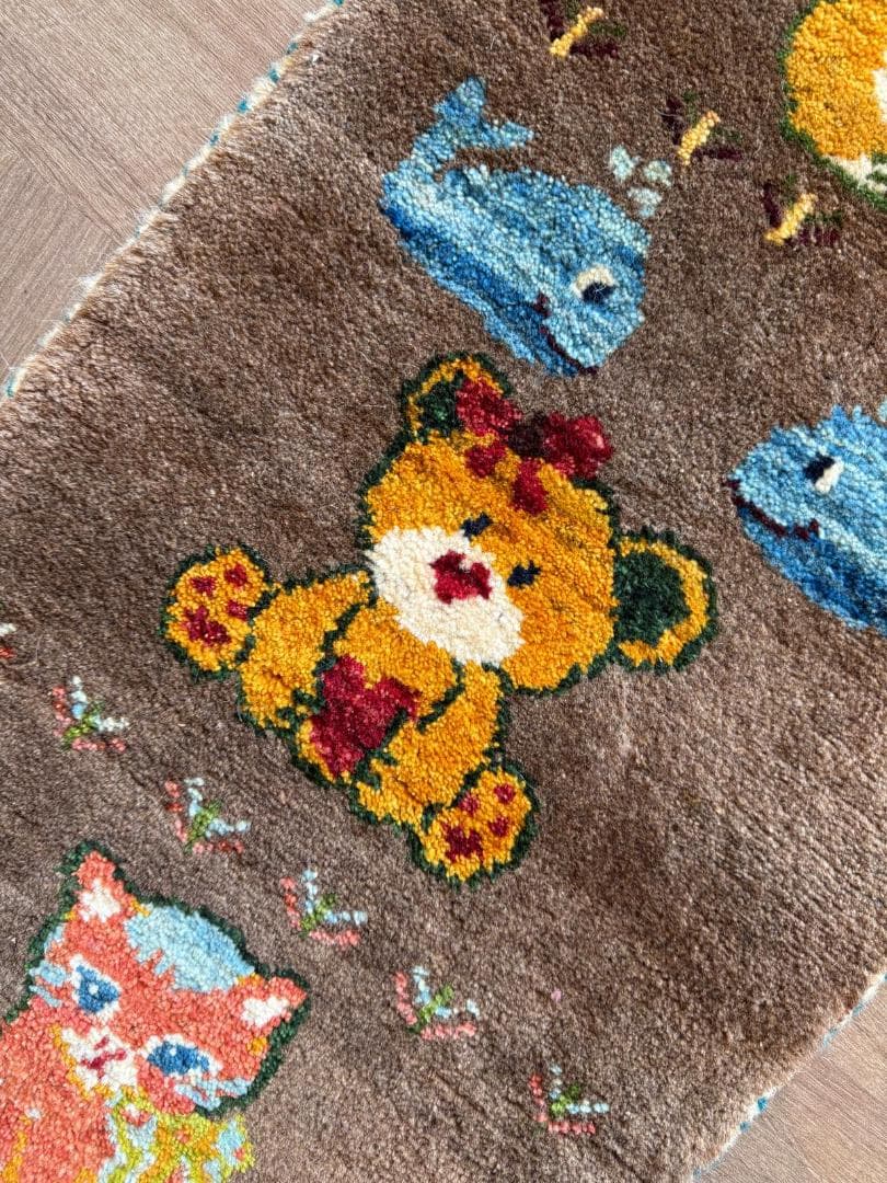 118x47cm ペルシャギャッベ ランナー (ギャベ) ペルシャ絨毯 ギャッベ