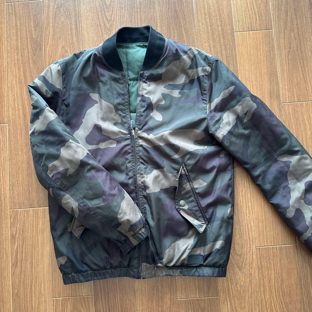 ！！さんぺー！！メンズCOACH 迷彩×カーキ　ナイロンジャケット