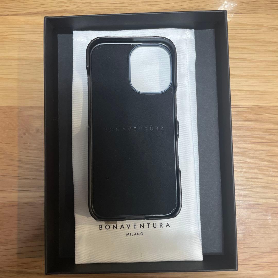 新品Bonaventura グレージュiPhone16用ケースハンドル付