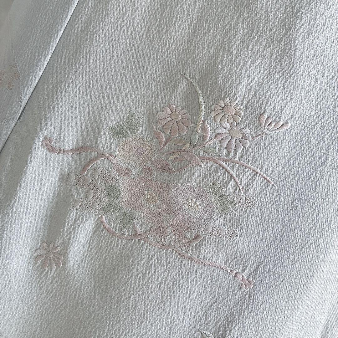 色無地　付け下げ　フルセット　トールサイズ　難あり　練習用　着物　正絹　J9