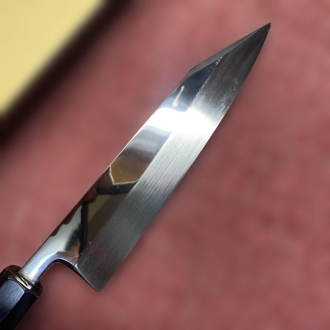 銀三　本焼き　切付型ペティ包丁　150㎜ 5寸