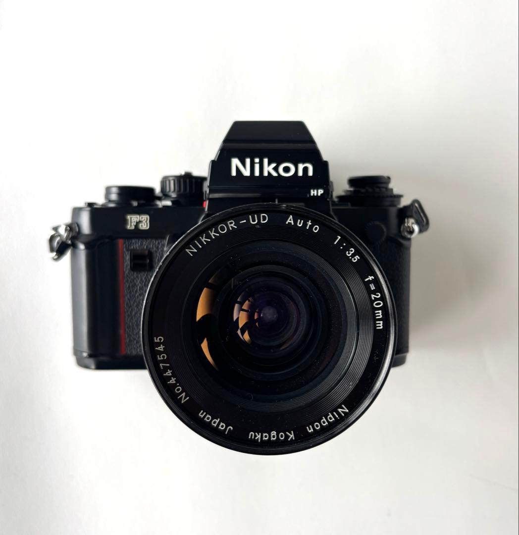 F3HP & Nikkor-UD Auto 20mm f/3.5 レンズ付