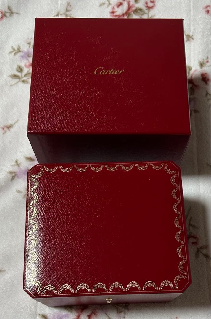 即発送 カルティエ 時計 空箱 赤箱 最新版 アクセサリー 専用箱 2段タイプ