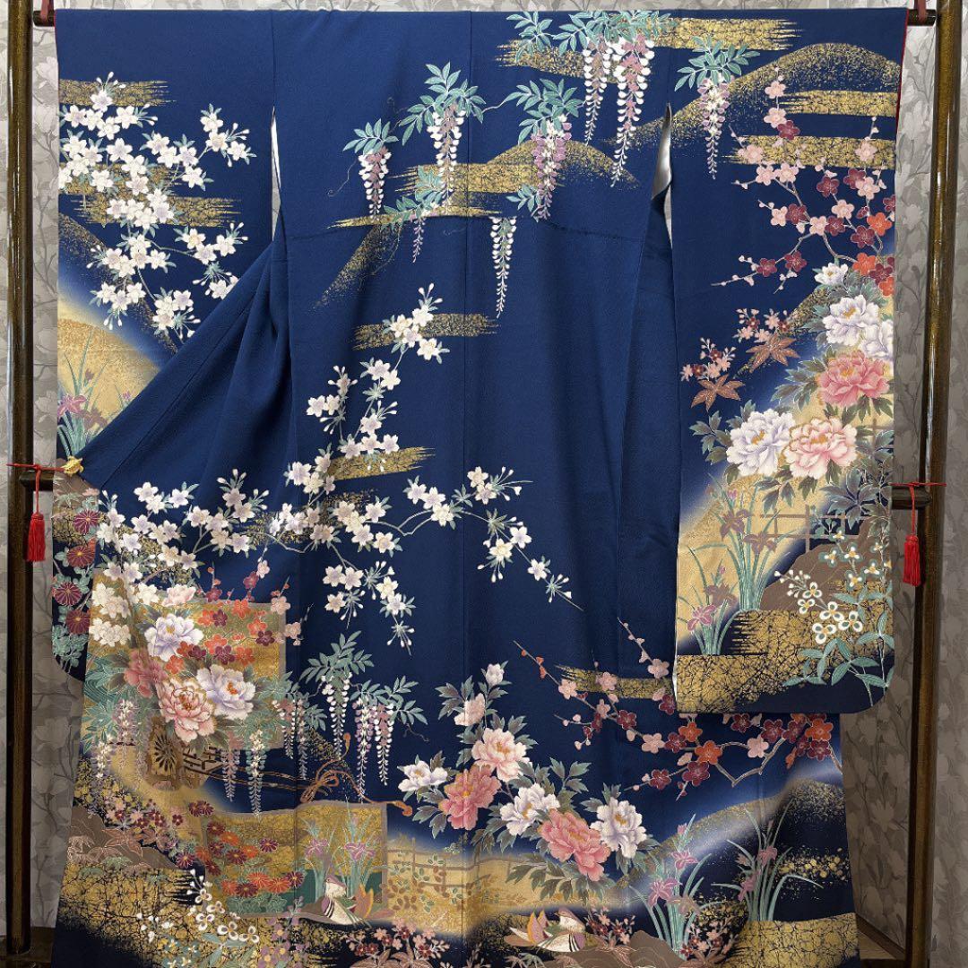 正絹 振袖セット 花車文様成人式