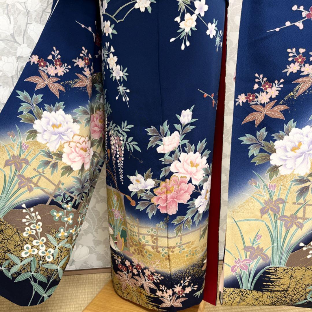正絹 振袖セット 花車文様成人式