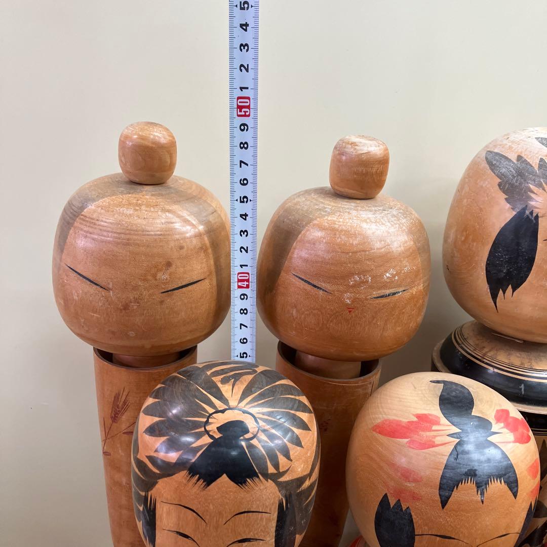 D-2 昭和レトロ 伝統工芸 伝統こけし 12体セット まとめ売り 郷土玩具