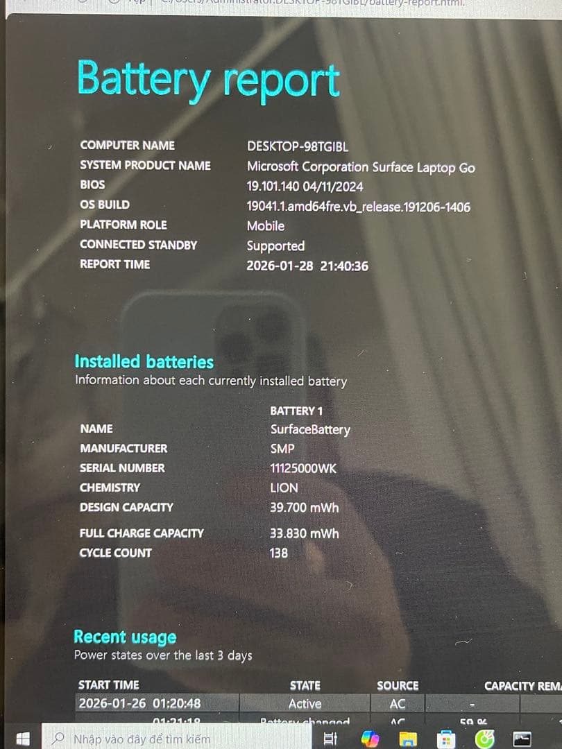 Windowsノート本体 Surface Laptop Go 8GB/256GB