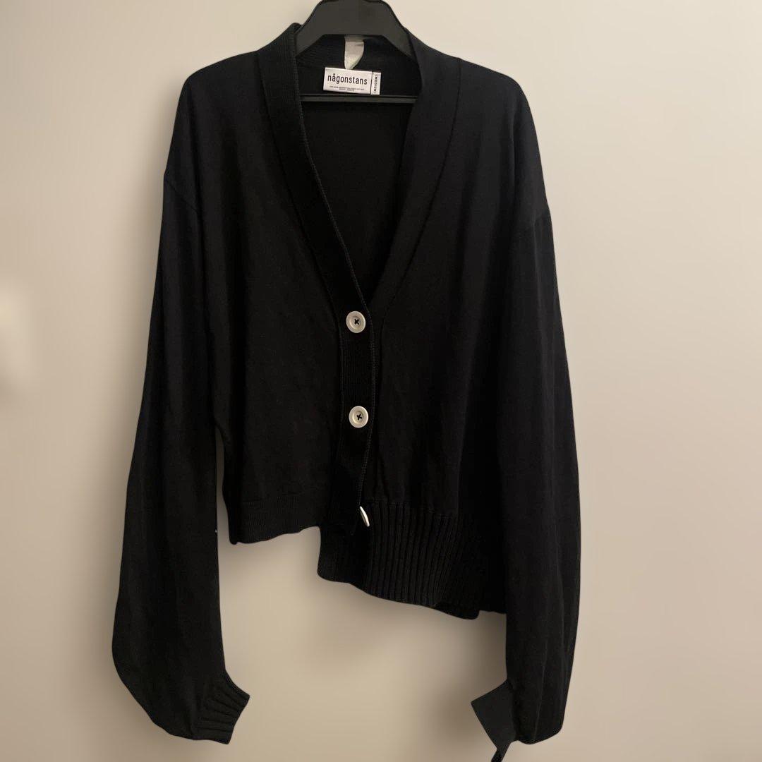 nagonstans ナゴンスタンス　カーディガン　コットン100 変形　黒