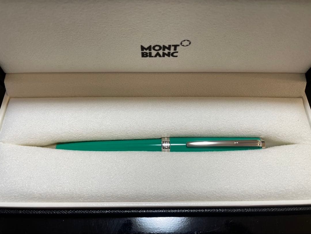 MONT BLANC ボールペン 専用ケース付き エメラルドグリーン