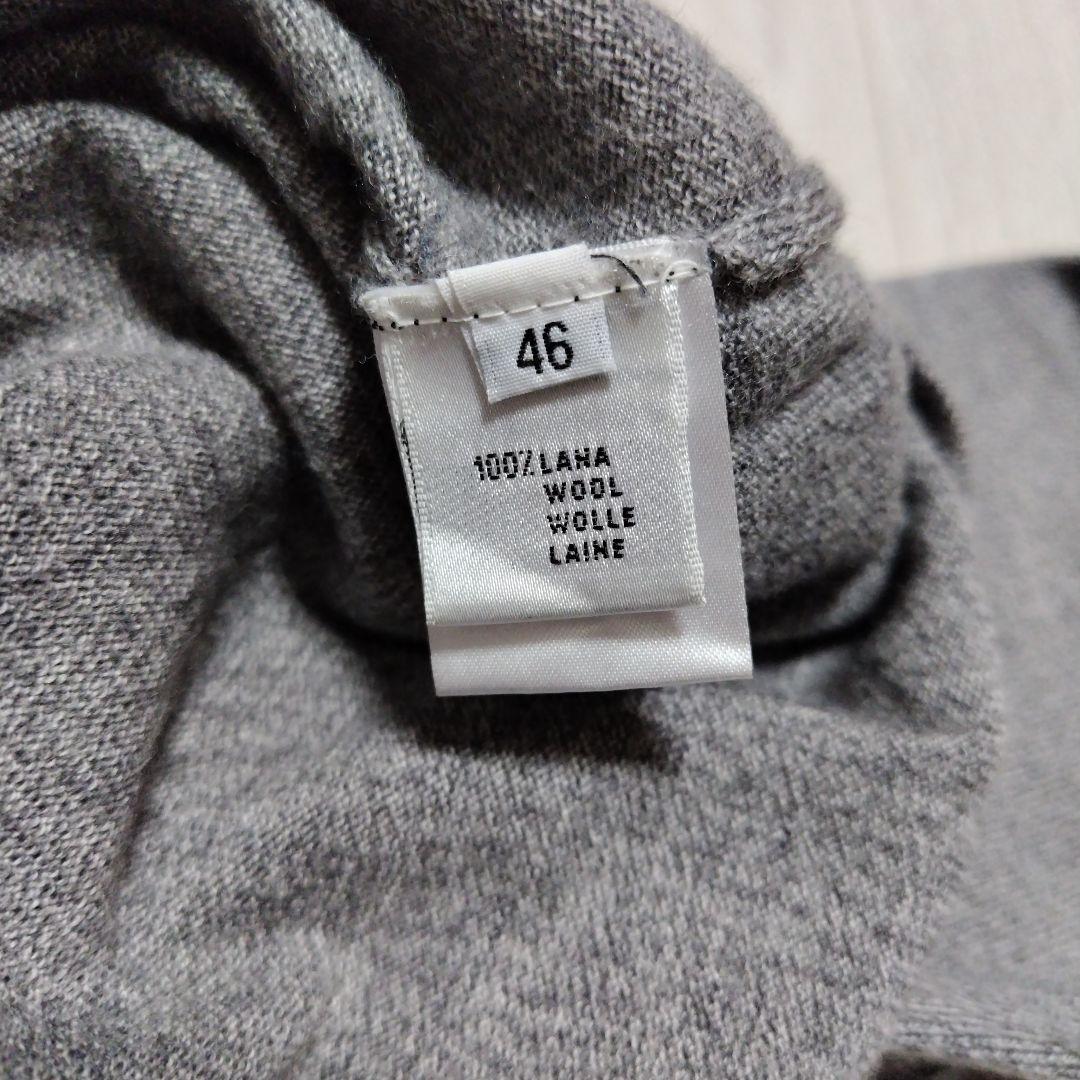 クルチアーニ ライトグレー タートルネック ニット ウール サイズS-M