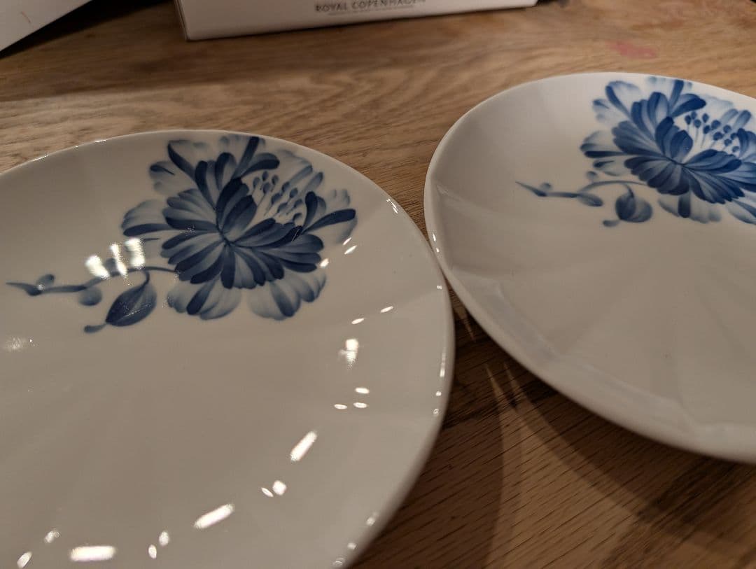 【新品未使用】ロイヤルコペンハーゲン ブロムスト プレート 15cm 2枚 箱付