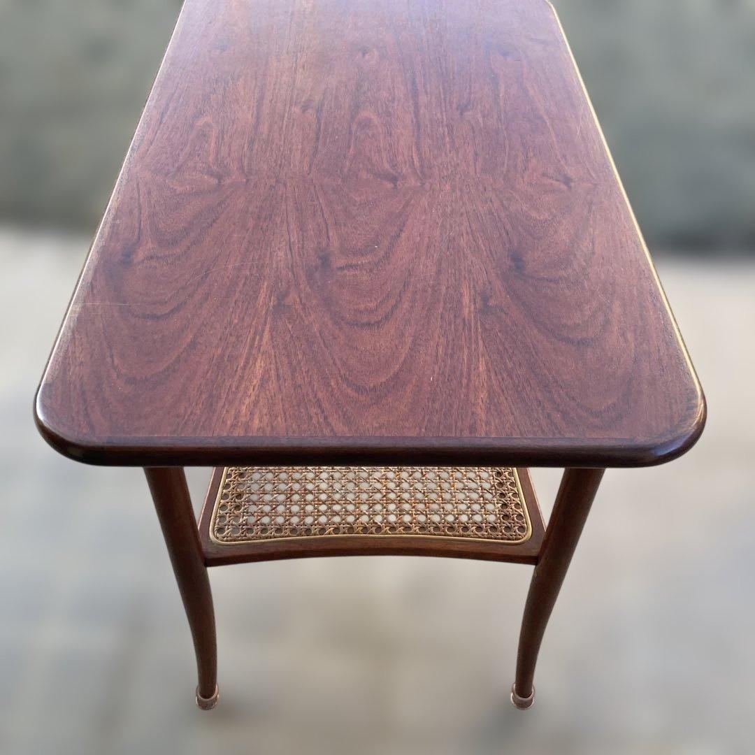 【Blackinc】70s80s オールドマルニ ラタン コーヒーテーブル