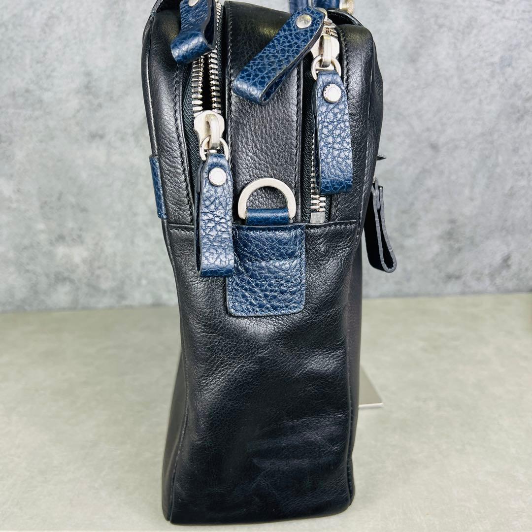 SERAPIAN セラピアン レザー ビジネスバッグ バイカラー