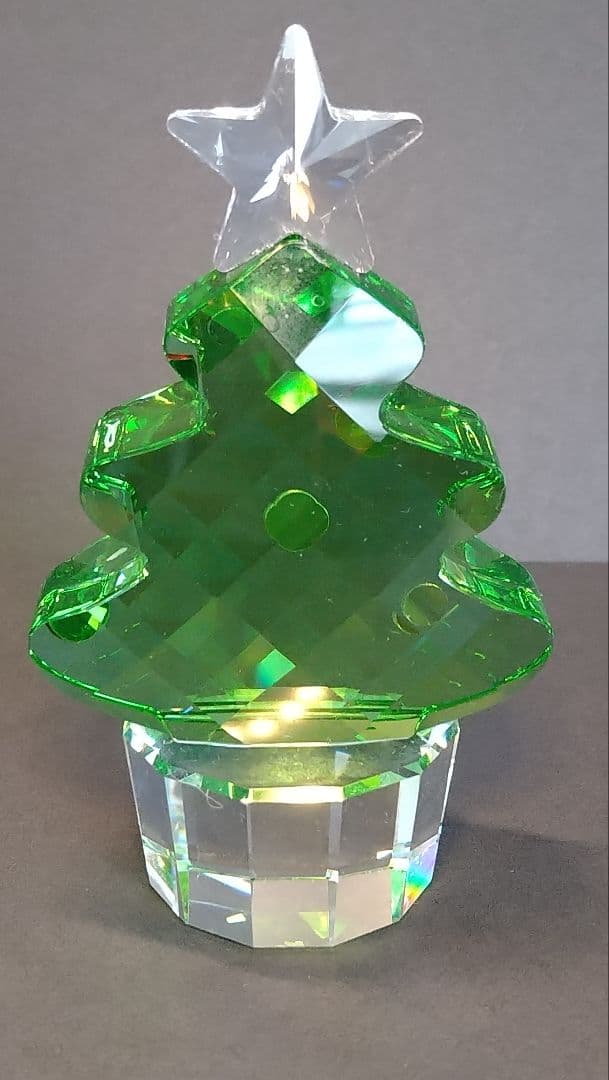スワロフスキー　クリスタル　クリスマスツリー置物