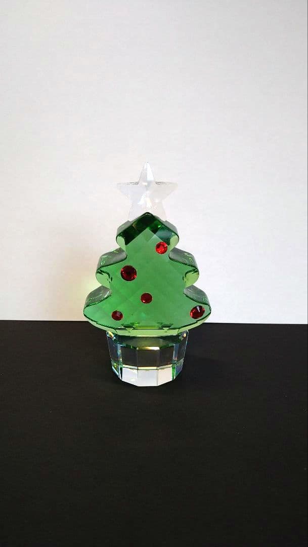 スワロフスキー　クリスタル　クリスマスツリー置物