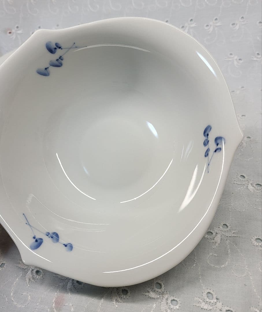 希少✨マイセン 青い花 ブルーフラワー シリアル サラダ ボウル 深皿 プレート