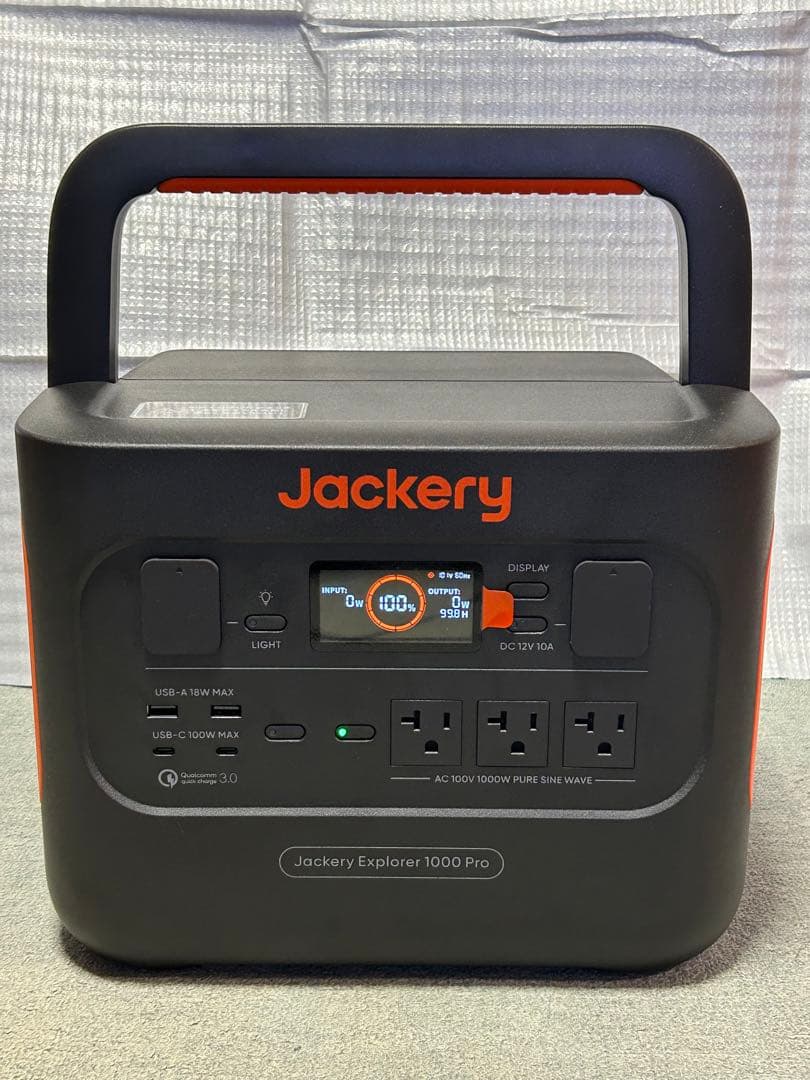 Jackery ポータブル電源　1000 Pro 型番　JE-1000B
