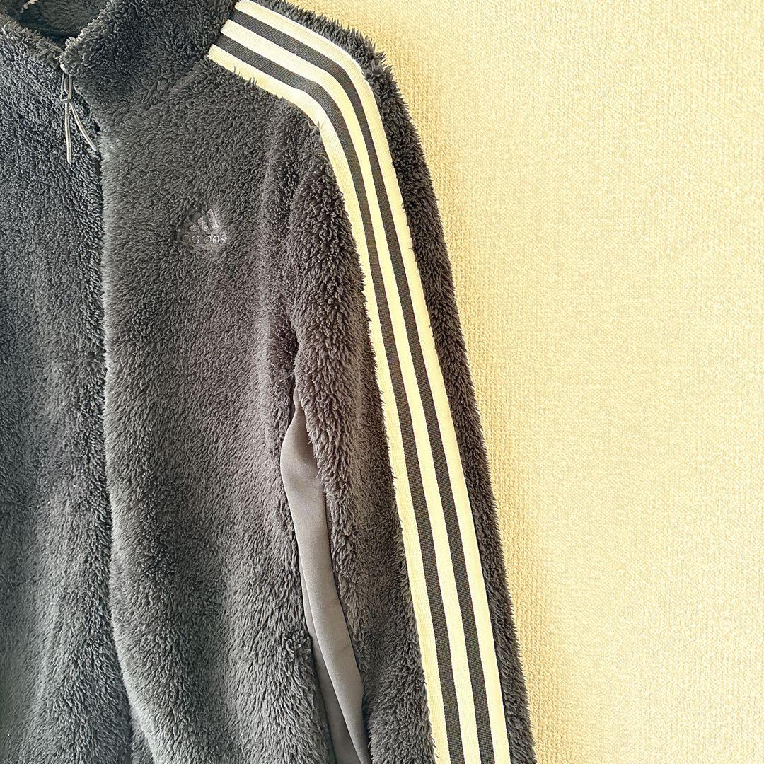 【美品】adidas ボアフリース セットアップ 上下 2点セット ゴルフ 黒