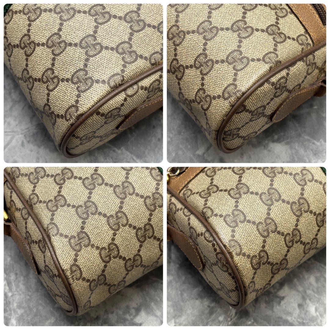 ✨美品✨GUCCI GG シェリーライン ショルダーバッグ ベージュ レザー