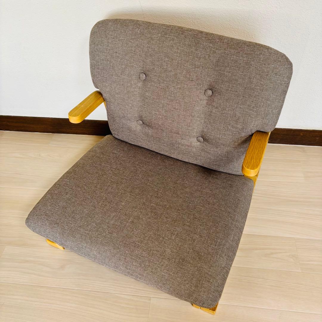 ディノス　通販生活　楽座椅子　低座椅子　グレー 座椅子 カタログハウス　イス