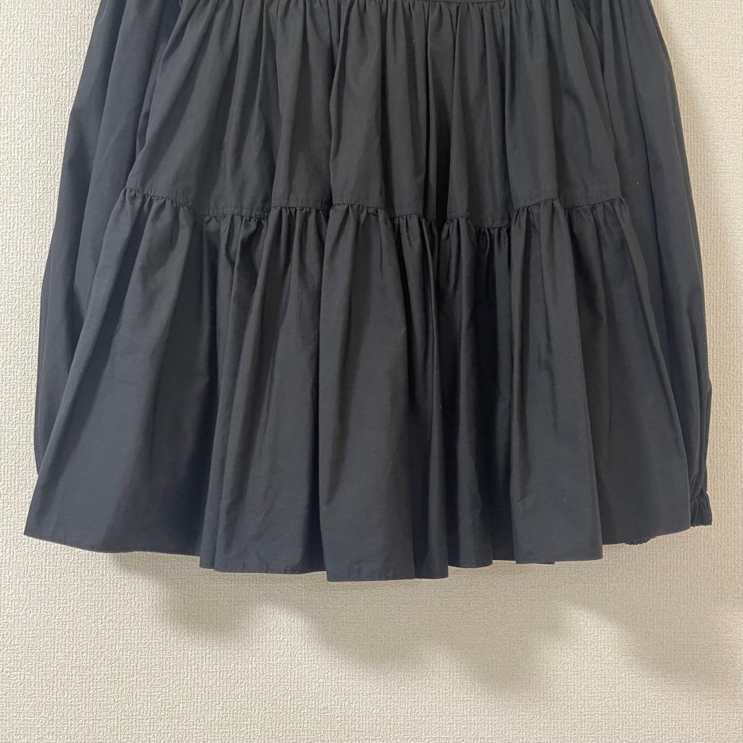 ヨリ　yori ボリュームギャザーブラウス　ブラック　黒 2021年製