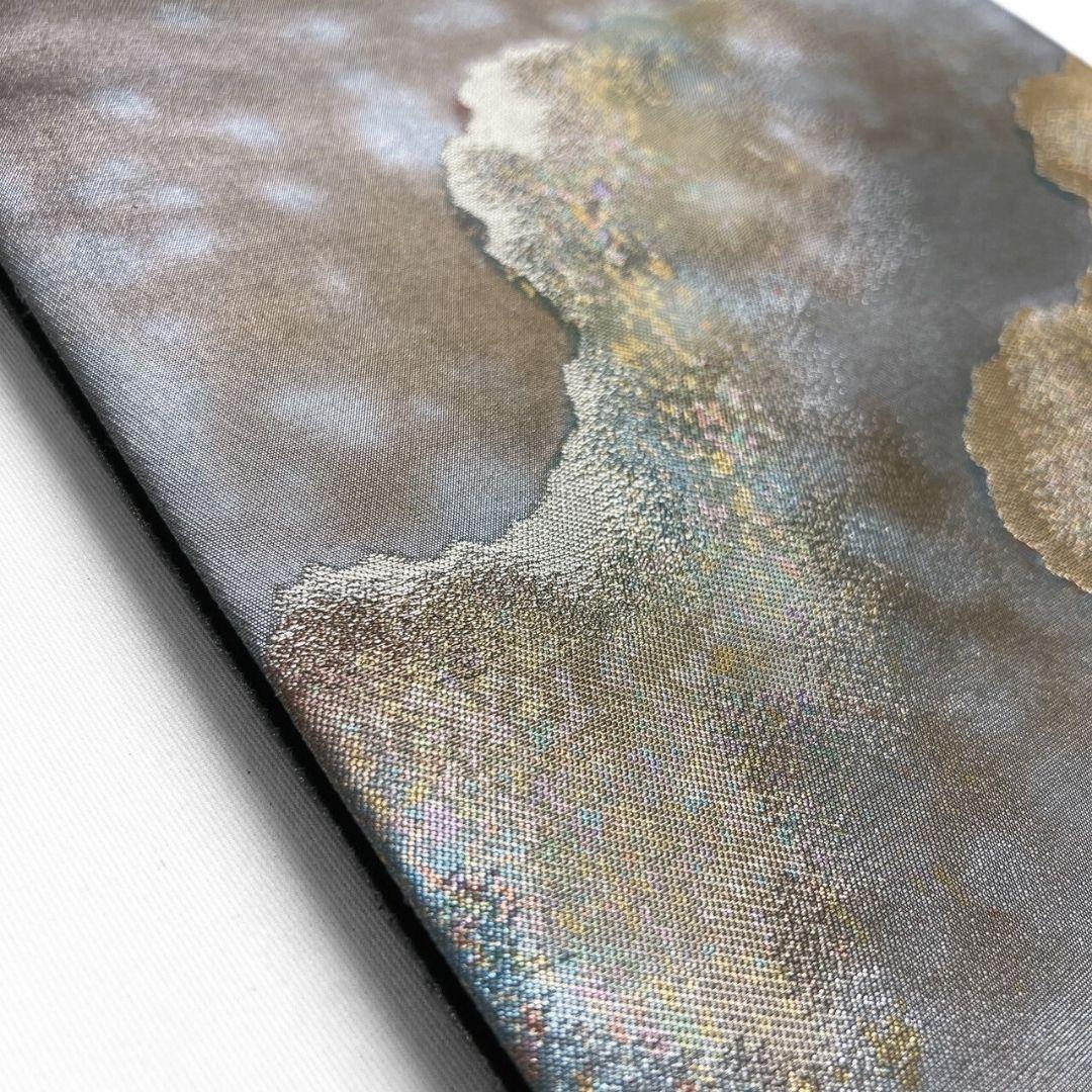 ブランド帯　道長取り　霞　金糸　袋帯　着物　104a p